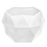 Кашпо "Топаз" (0,45л.) Цв. Белый (Арт. КШ-9110)