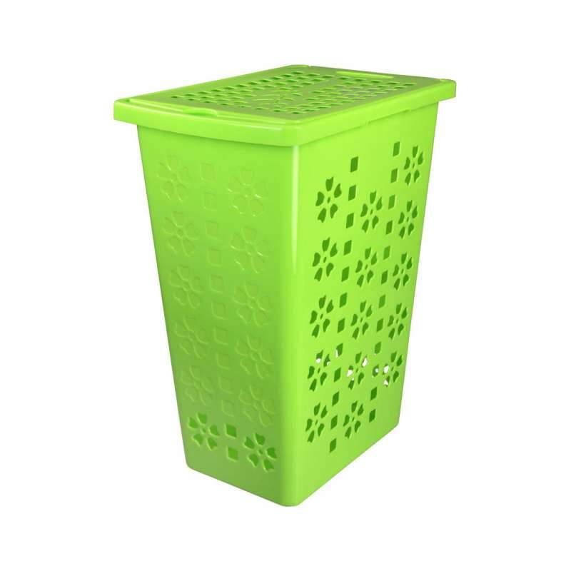Корзина для белья Виолетта  30л.  зел. М2445