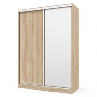 Шкаф-купе БН-61 2дв 160х60х220 Дуб сонома/хром