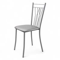 Стул ОНЕГА Лайт, металлик, винил №23 серебро