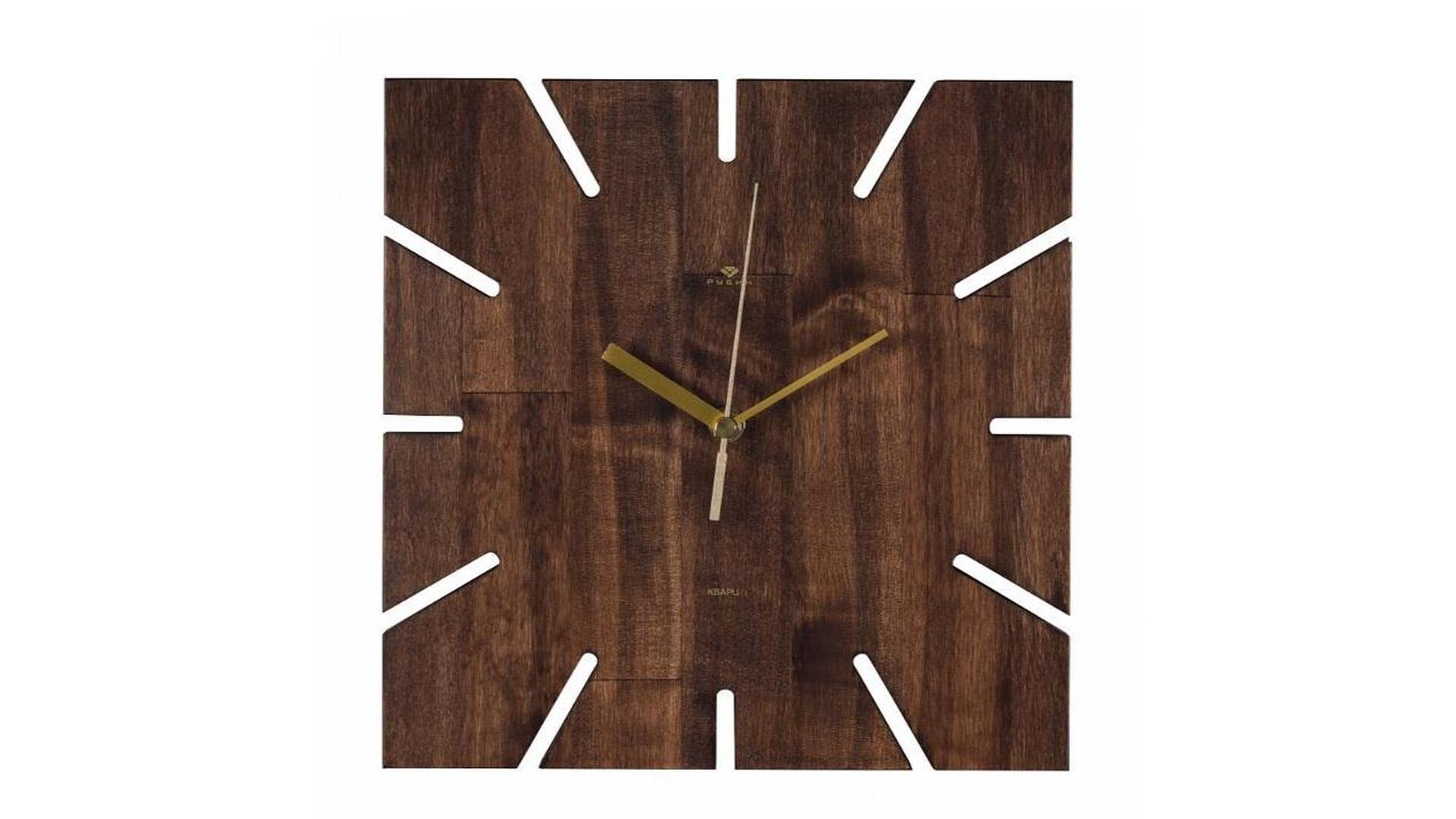 Часы настенные из дерева 27 см "Квадрат"2627-001