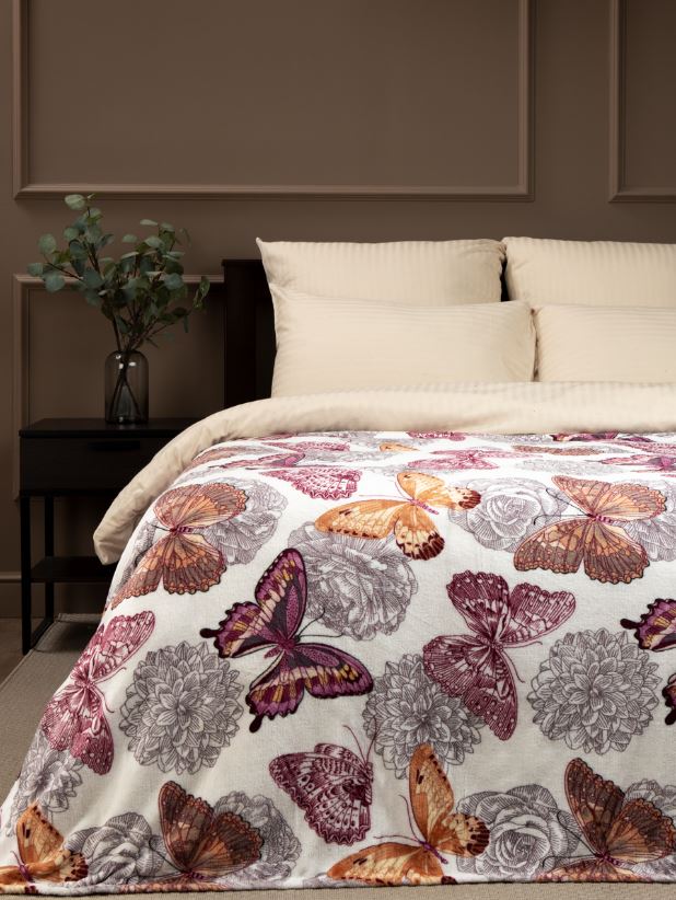 Плед Texrepublic фланель печатн скрутка 180*200 63492