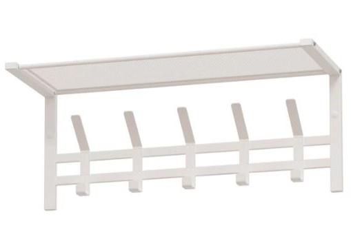 Вешалка Торонто 21 с полкой металл Белый *670