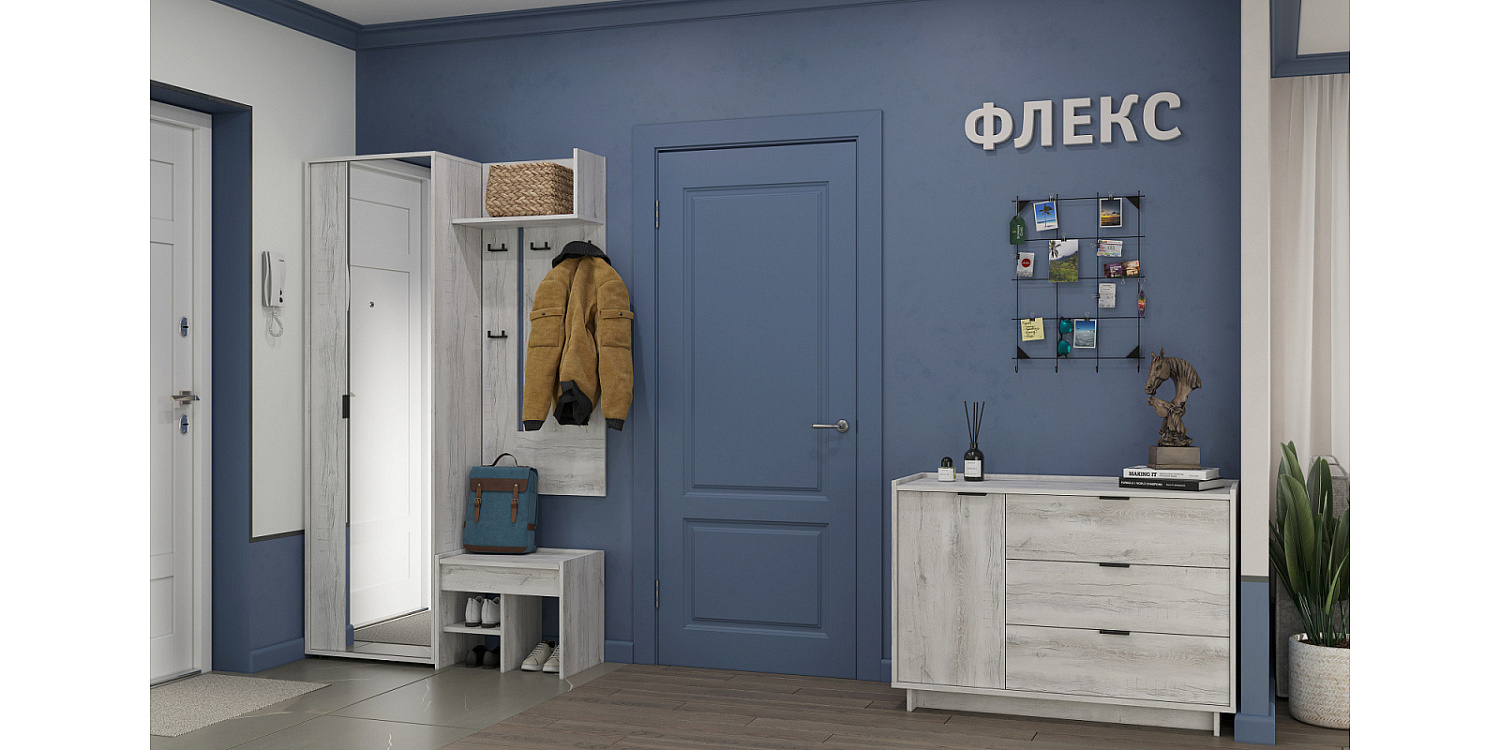 Флекс 76 Вешалка (Дуб шавиниган)