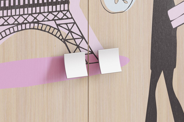 Шкаф 2-ств.с ящ. для детской Амели