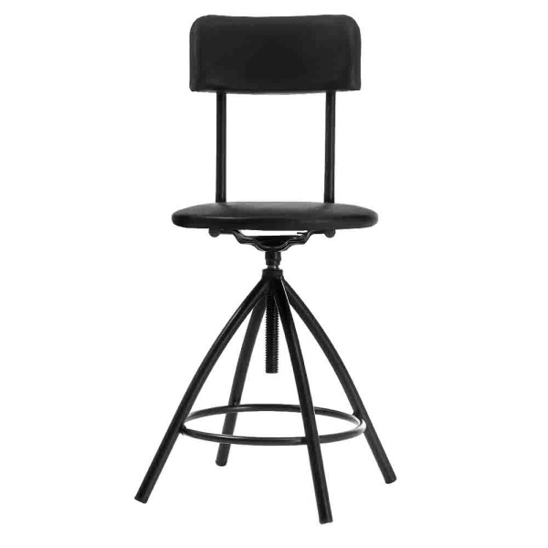 Кресло кассира КС-3 (Кожа иск., PV, 1 (черный), винт)