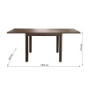 Стол  THE-6911 Burn Beech (BB), 90+90*90*75.5