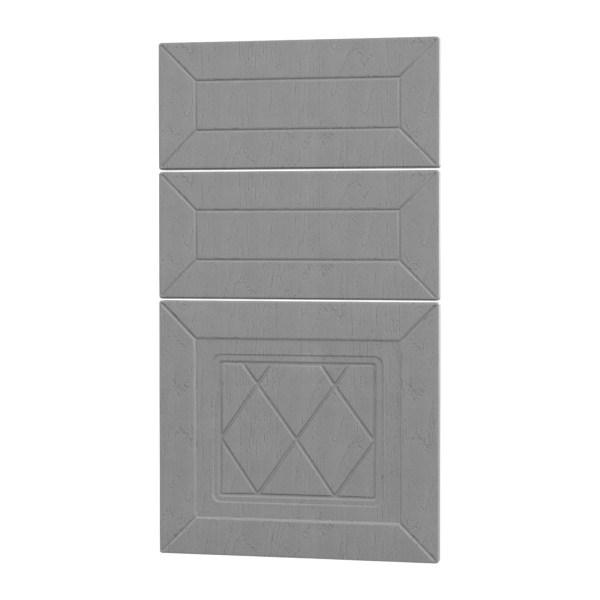 Фасад РОМБ серый 3 ящика 400
