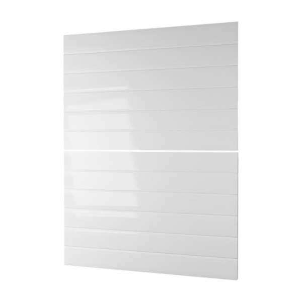 Фасад БЕЛЫЙ ГЛЯНЕЦ 2 ящика 600