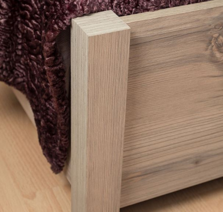 Nature 307 Кровать Люкс 1600*2000 + основание универсальное Металл/Гаскон Пайн-Черный