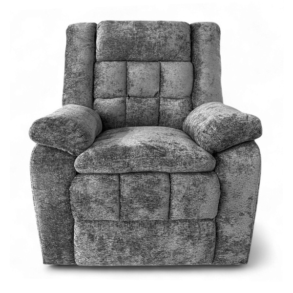 Кресло-реклайнер YF-S 8061/ ткань шенил В1130-19, Ручн. управление, подв. и вращение