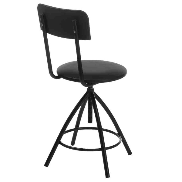 Кресло кассира КС-3 (Кожа иск., PV, 1 (черный), винт)