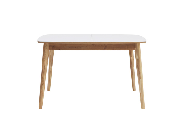 Стол Солярис-2 В 1250(550)840  OptiWhite/морилка