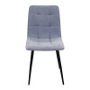 Стул JZC-114P металл черный, ткань 2130-8 Голубой