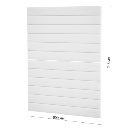 Фасад БЕЛЫЙ ГЛЯНЕЦ 2 ящика 600