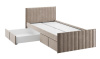 Кровать с ящиками Твикс 90х200 см (латте(велюр))