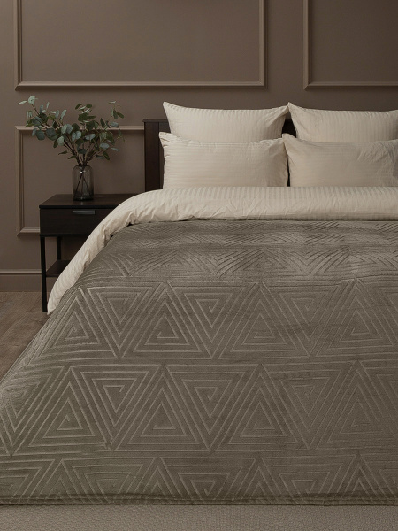 Плед Absolute  фланель тиснение ЕВРО 94452