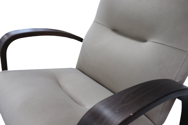 Кресло "ЛАДОГА-2" ткань Фреш 04,бежевый / Орех 