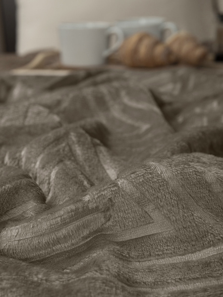 Плед Absolute  фланель тиснение ЕВРО 94452