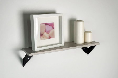 Полка навесная Рич кашемир/черный