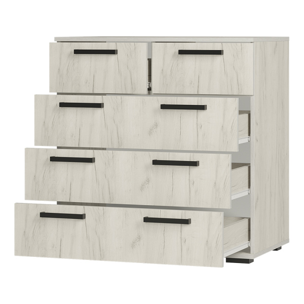 Комод Стандарт № 5 NEW  Дуб крафт белый