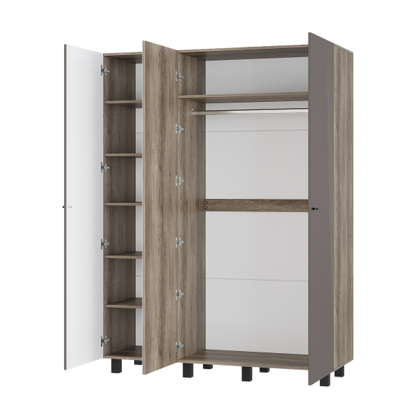 Олива Шкаф ШК-08 3 дв Дуб каньон/MF14 муссон