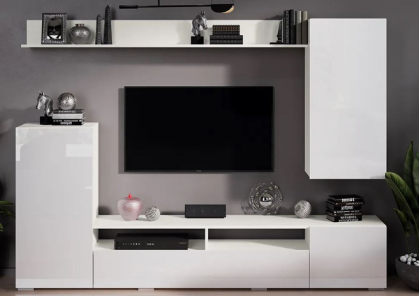 Моретти гостиная (Белый/Белый глянец)