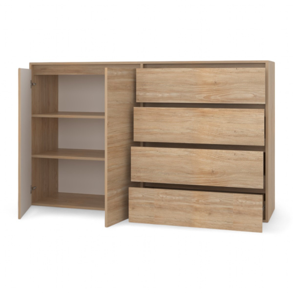 ВЕНСЕН Комод 4 ящика 2двери / Сонома