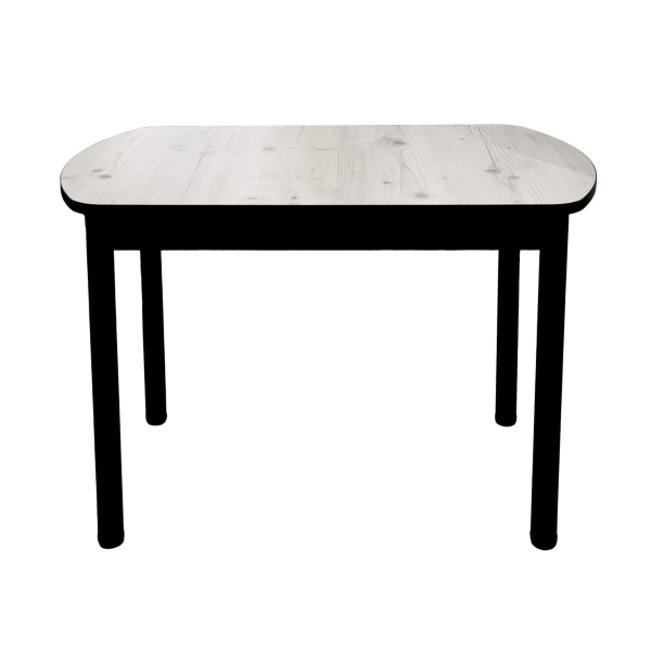 Стол Фаворит 1100*700 Пластик Бискайская сосна,(B5)/ЛДСП Бодега темн.+опоры(Черный)