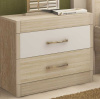 Ника Н15 Тумба прикроватная лам.белый/дуб сонома