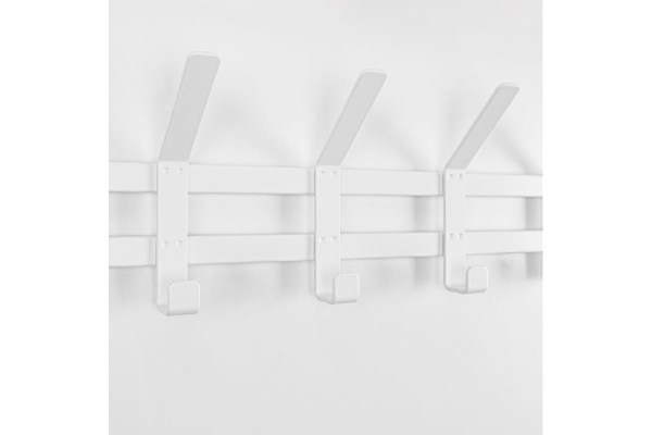 Вешалка Торонто 32 с полкой  2-х ярусная металл Белый*885