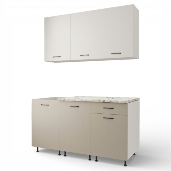 Кухонный гарнитур  №2/1 Кашемир/Дуб Латте/Дуб Мокко