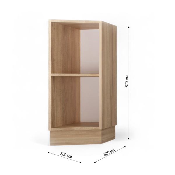 НОВА Корпус стола 300  торцевого / Дуб сонома