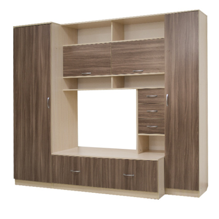 Гостиная МН-02.11-01 дуб девон/фасад дсп ясень шимо