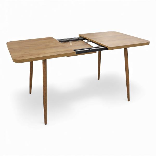 Стол Корсика CRAFT М 32,1200(+380)*800,Бабочка,Таксония Медовая ,металл черный