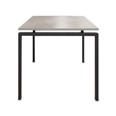 Стол Ареа,1400(+400)*800, металл БЕЛЫЙ+пластик (Бискайская сосна) B2