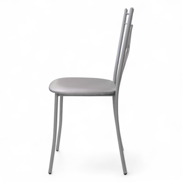 Стул ОНЕГА Лайт, металлик, винил №23 серебро