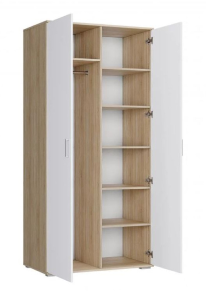 Шкаф ШРК-2 Лайт белый/корпус дуб сонома