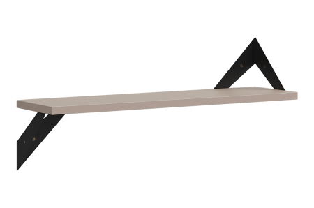 Полка навесная Рич кашемир/черный