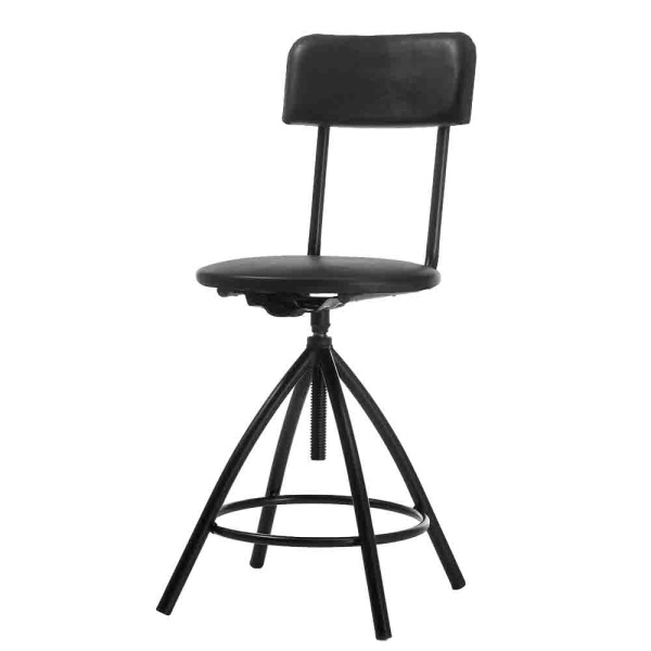 Кресло кассира КС-3 (Кожа иск., PV, 1 (черный), винт)