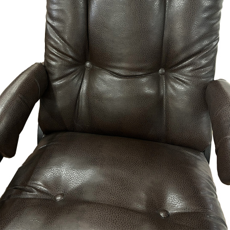 Кресло-качалка Dondolo Модель 67 венге, экокожа Vegas lite amber 