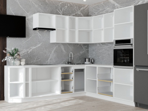 НОВА  Корпус шкафа настенного 1-но дверного 150 / Белый